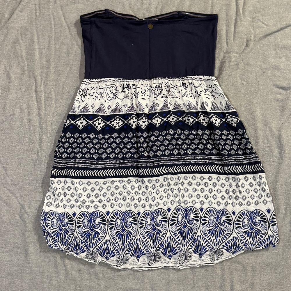 Roxy Dark Blue Ruched Top - Picture 5 of 8